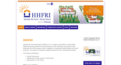 Desktop Screenshot of hhfri.org