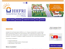 Tablet Screenshot of hhfri.org